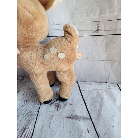 Vintage 1974 R Dakin Bambi Fawn Deer Stuffed Animal Plush 11" Sleepy Eyes Spots - Picture 4 of 8